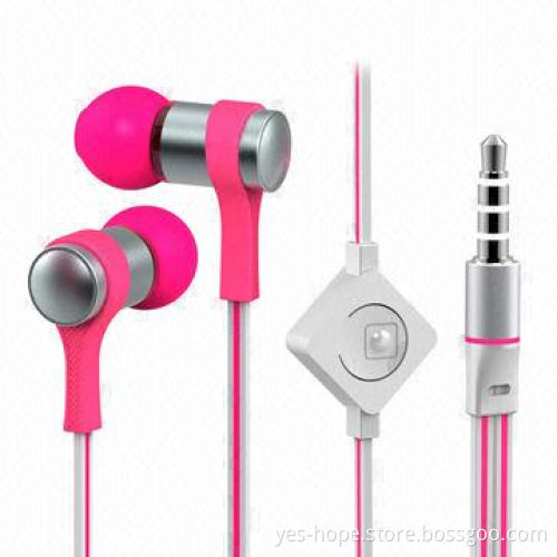 2014 Cute Metal Earphones with Mic